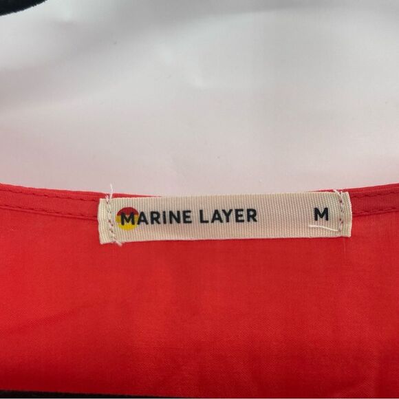 Marine Layer Maeve Colorblock Maxi Dress Multicolor TENCEL Pockets - Size M - Picture 5 of 11